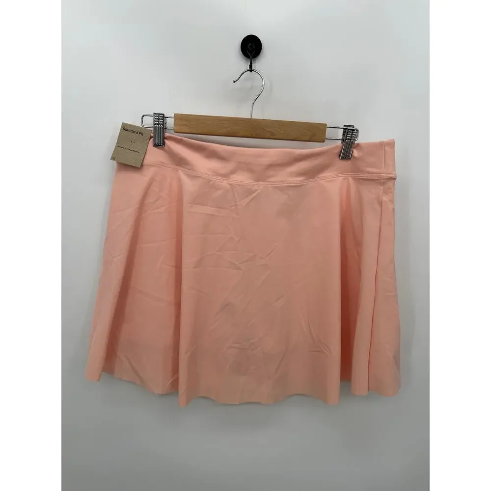 Nike Dri-fit Skort Women XL Peach Pink Tennis Pickleball Golf Preppy Stretch NWT